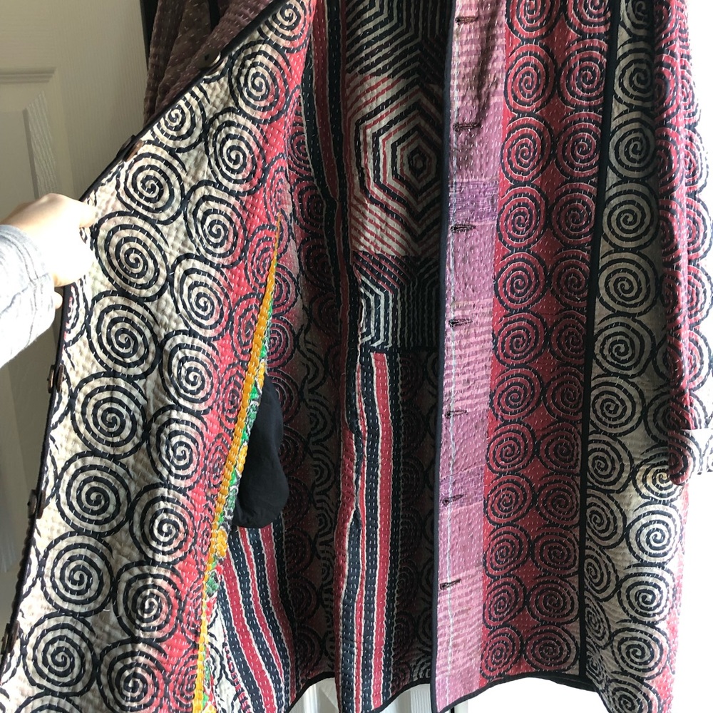 Unique Reversible Indian Kantha Jacket. - image 2